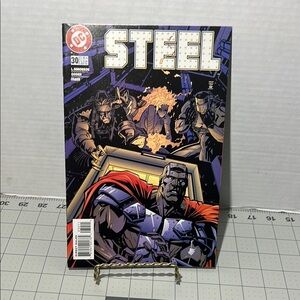 DC Comics Steel Comic Book - Black, Red, Blue
